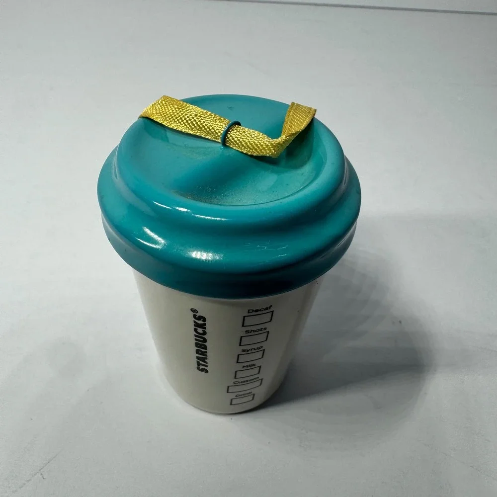 Starbucks Disneyland Park Happiest Place on Earth Ceramic Cup Ornament 2019 EUC